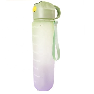 厂家哑光霜森林彩虹色高品质升华毛坯塑料水瓶瓶健身房 - Product Image 3