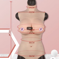 Nouvelle Génération : Combinaison Intégrale en Silicone avec Culotte Vaginale et Prothèses Mammaires pour Travesti, Costume de Fête d'Halloween