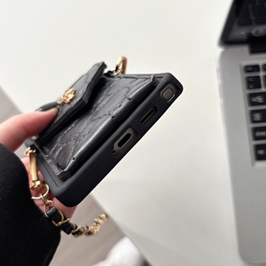 Funda de teléfono Crossbody Metal Lock Cardbag completa con Samsung <span class=keywords><strong>Galaxy</strong></span> S25 S24 S23 S22 S20 S21 A73 A72 A71 A56 A26 funda protectora - Product Image 6