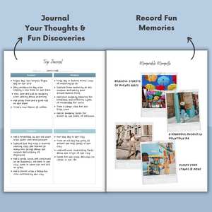 LABON, diario de viaje, cuaderno, espiral, diseño de mapa del mundo, regalo de Wanderlust para viajeros, planificador de memoria de aventura personalizado - Product Image 6