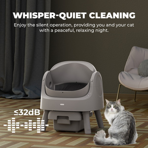 Pour AS11 – Nouvelle <span class=keywords><strong>litière</strong></span> intelligente <span class=keywords><strong>autonettoyante</strong></span> pour animaux de compagnie, nettoyage facile, plusieurs capteurs infrarouges, Plug & Play, dessus ouvert, <span class=keywords><strong>litière</strong></span> automatique pour chat - Product Image 5