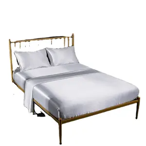 ชุดผ้าปูเตียงสัมผัสนุ่มลื่นทำจากเส้นใยโพลีเอสเตอร์100% 4ชิ้น,สำหรับห้องนอน