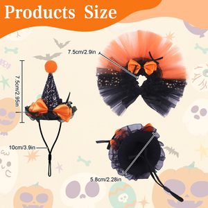 Set di Cappellino e Gonna Tutu per Halloween, <span class=keywords><strong>Costume</strong></span> Festivo per Criceti, Porcellini d'India e Piccoli Animali - Product Image 2