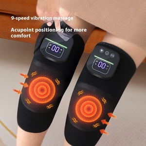 Hot bán xách tay không dây đầu gối massagerems nhiệt cú đúp đầu gối bọc vật lý trị liệu hỗ trợ với rung động - Product Image 4