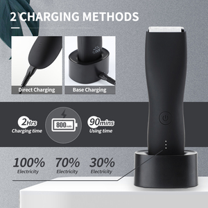 Recortador eléctrico de pelo de ingle para hombre, máquina de afeitar de bola higiénica, impermeable, en húmedo y seco - Product Image 2
