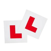 Pegatinas Personalizadas para Coche de Conductor Aprendiz con Letra L Roja, Vinilo Impermeable Autoadhesivo, Advertencia de Seguridad para Conductores Estudiantes