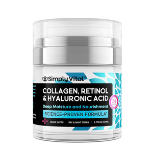 Hot grosir OEM disesuaikan kolagen SimplyVital krim leher Retinol Leher Krim Pelembab anti-kerut mengencangkan garis cahaya - Product Image 6