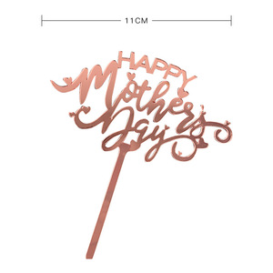 Suministros <span class=keywords><strong>de</strong></span> decoración para tartas <span class=keywords><strong>de</strong></span> acrílico reutilizables y encantadores, con diseño <span class=keywords><strong>de</strong></span> tarjeta <span class=keywords><strong>de</strong></span> felicitación para el Día <span class=keywords><strong>de</strong></span> la Madre, estilo <span class=keywords><strong>inglés</strong></span>, para el mercado internacional. - Product Image 6