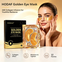 Masque pour les yeux au collagène hydrolysé et à l'or, anti-âge, anti-poches, anti-cernes, formule personnalisée OEM
