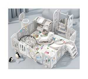 Di alta qualità <span class=keywords><strong>parco</strong></span> <span class=keywords><strong>giochi</strong></span> al coperto box per bambini Swing Slide combinazione bambino scuola camera da letto soggiorno uso plastica di sicurezza - Product Image 1