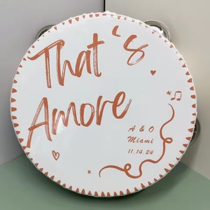 Fabricación al por Mayor <span class=keywords><strong>de</strong></span> Mini Panderetas <span class=keywords><strong>de</strong></span> Madera <span class=keywords><strong>de</strong></span> 10CM para Bodas - Product Image 1