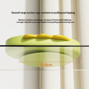 จานแบ่งส่วนสำหรับเด็ก ลายการ์ตูนไดโนเสาร์ ทำจากซิลิโคน พร้อมฐานดูด ปลอดสาร BPA สำหรับ<span class=keywords><strong>เด็ก</strong></span> - Product Image 3