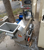 Direct Supply Afneembare Reinigingsmachine met Dubbele Kop, Automatische Gemotoriseerde Snijmachine voor Groenten, Fruit en Aardappelen, Voedselverwerking