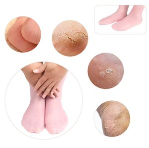 <span class=keywords><strong>Calcetines</strong></span> de gel de silicona para pies secos de tamaño largo <span class=keywords><strong>Calcetines</strong></span> hidratantes de silicona antideslizantes de alta elasticidad - Product Image 4