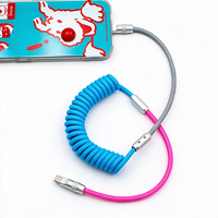 Câble de données OEM tressé coloré, câble de charge color-block, câble USB de voiture CarPlay pour téléphone