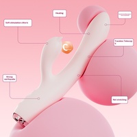 Teleskopischer Heizvibrator USB-Aufladbar Wasserdicht Umweltfreundlich 10-Gang G-Punkt-Stimulator mit 50 dB Lautstärke für Frauenmasturbation