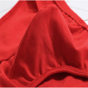 New Design Men Pouch Underwear Pure Red Triangle Underwear Hip slip Classic Cotton Men Bikini Underpant in Happy New Year - Product Image 4