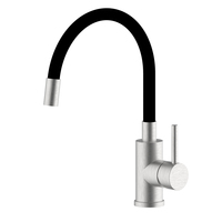 Robinet de cuisine universel moderne en acier inoxydable HN-KF184, monocommande, à poser sur le plan de travail