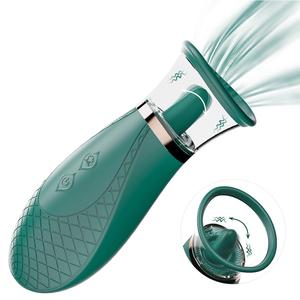 Volwassen clitoris stimulator vibrator met roterende likkende tong tepelzuiger seksspeeltje zuigende vibrerende plezier voor vrouwen - Product Image 1