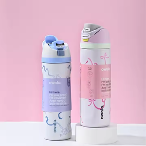 <span class=keywords><strong>Wala</strong></span> Botella de agua deportiva de doble bebida 304 Taza aislada al vacío de acero inoxidable Taza de fruta portátil de gran capacidad - Product Image 2