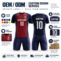 Ensemble d'uniformes d'entraînement de football personnalisés, maillot et short de football, nom et numéro du joueur personnalisés pour l'entraînement d'équipe, commandes en gros