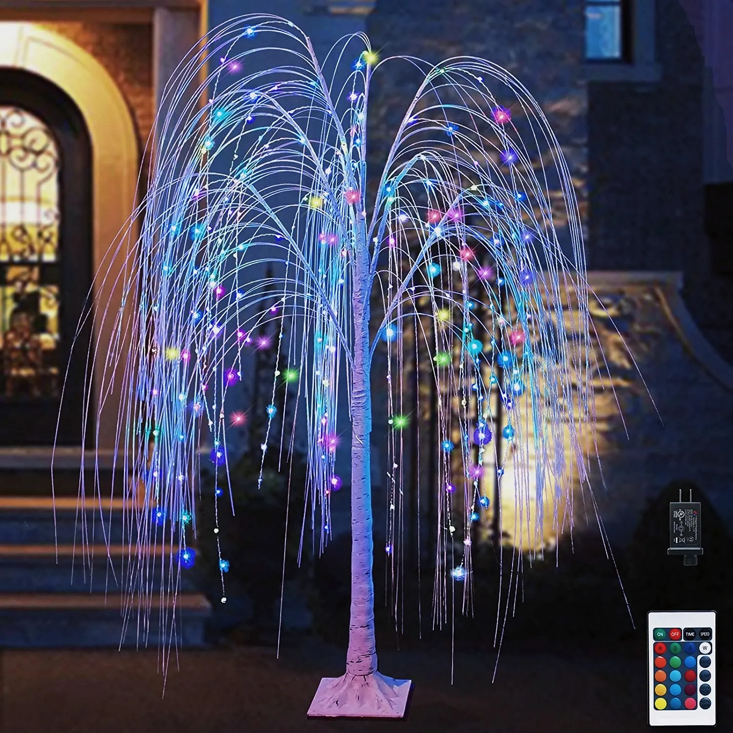 240 LED 5 ft Colorful Glowing Willow RGB LED Tree Multicolor led String Lights per la festa di natale Home Wedding decoration light