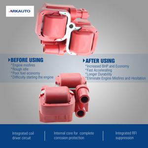 ARKAUTO PERFORMANCE BOBINE D'ALLUMAGE PACK A0001587803 0221503012 UF359 pour MERCEDES BENZ C320 C43 G500 W202 <span class=keywords><strong>W203</strong></span> W220 M112 M113 - Product Image 3