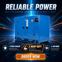 Volant d'inertie gratuit pour groupe électrogène diesel 30KVA 25KVA 1500 tr/min Type silencieux Châssis ouvert Démarrage automatique ATS Stamford 50Hz Usage commercial