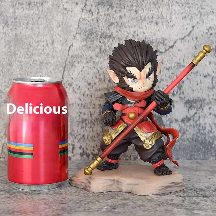 Q Version Guochao Wukong Figurine 25cm PVC Wukong Toy Hot Sale Trendy Military Childhood Decoration for Toy Store Wholesale