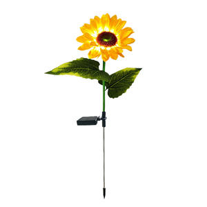 Luz de césped de camino de <span class=keywords><strong>girasol</strong></span> solar LED decorativa impermeable al aire libre para jardín, patio, terrazas, pasillo - Product Image 6