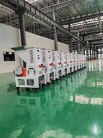 Broyeur de plastique à triple vis à vitesse lente, machine de recyclage et de granulation