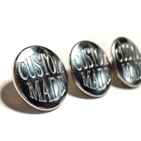 Boutons-pression en laiton ronds minimalistes haut de gamme, personnalisés, avec motif papillon en relief, fabriqués directement en usine, marque JIAXIN