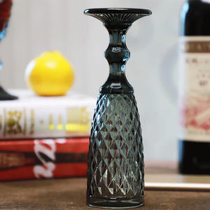 Wholesale Wedding <b>Glasses</b> Color Embossed Pattern Transparent <b>Drinking</b> Cup <b>Green</b> Wine <b>Glasses</b> Retro champagne Coupes for Party - Product Image 6