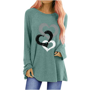 T-shirt débardeur sans manches à imprimé trois cœurs pour femmes - Product Image 3