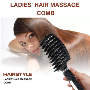 Anti-Static Curved Round, Metal Hair Extension Wig Massage Private Label Ionic <span class=keywords><strong>Custom</strong></span> Logo Detangling Wide Tooth Hair Brush Comb - Product Image 3