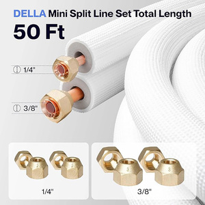 Giá rẻ HVAC dòng Set PE cách điện <span class=keywords><strong>AC</strong></span> đồng nhôm Doanh ống điều hòa không khí phần với cách nhiệt cho hiệu suất tốt hơn - Product Image 2