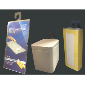 Muestra Gratuita Disponible, Ganchos de Plástico PET Duraderos con Adhesivo, Ganchos Transparentes para Exhibición de Paquetes - Product Image 2