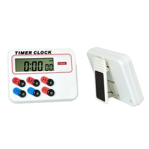 Jam Alarm dapur Digital, penghitung waktu mundur LCD Digital magnetik 24 jam dengan berdiri putih praktis untuk belajar memasak meja telur <span class=keywords><strong>Timer</strong></span> jam Alarm - Product Image 2