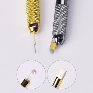 Stylo de microblading léger au design sirène, outil manuel de maquillage permanent 3D pour débutants - Product Image 5