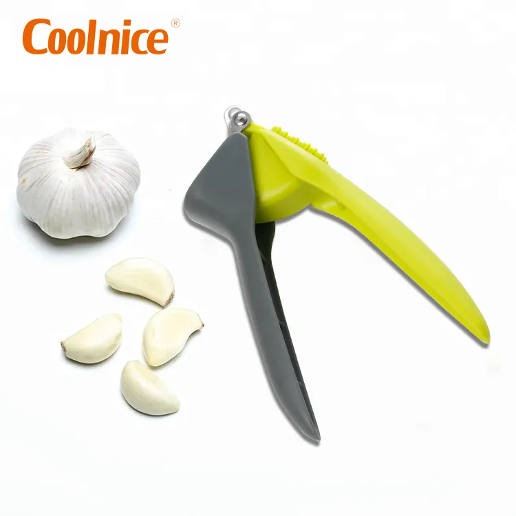 New Design Christmas Gift Professional Kitchen Items Vegetable Tools Stainless Steel Garlic Press