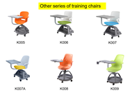 Chaise de formation pliable, moderne et durable Nouveau design de mobilier scolaire en plastique respirant pour la maison, le bureau et l'université