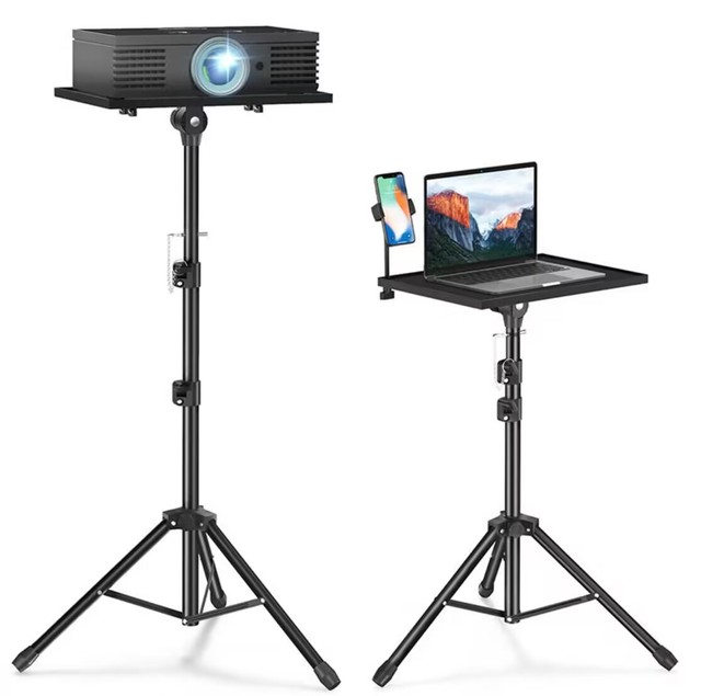 Projector Floor Tripod Stand Laptop Tripod Adjustable Height Mixer Standing Desk Outdoor Computer Desk Stand With Tray