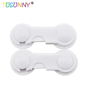 Baby Adhesive Adjustable Toilet Sliding Door Fridge Child Proof Kids Strap Locks Cabinet Drawer Safety Lock For Child Safety