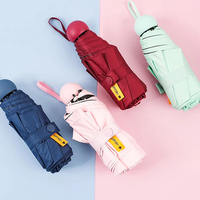 Ensemble cadeau de parapluie de ventilateur à la mode et exquis mini ventilateur et parapluie meilleur choix pour cadeau