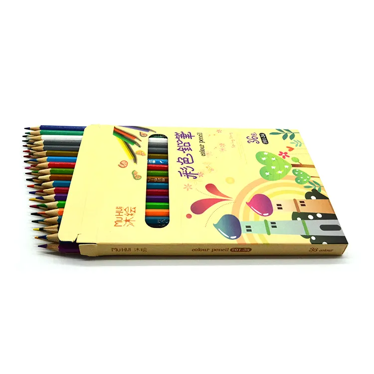 ชุดดินสอสี36สีสำหรับนักเรียนระบายสีและวาดภาพ