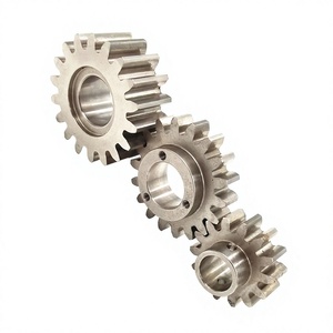 Gear Set Helical Pinion Transmission Large Metal <b>Wheel</b> Titanium Spur Gears Braiding Machine Motor Components Small Micro Gear - Product Image 3