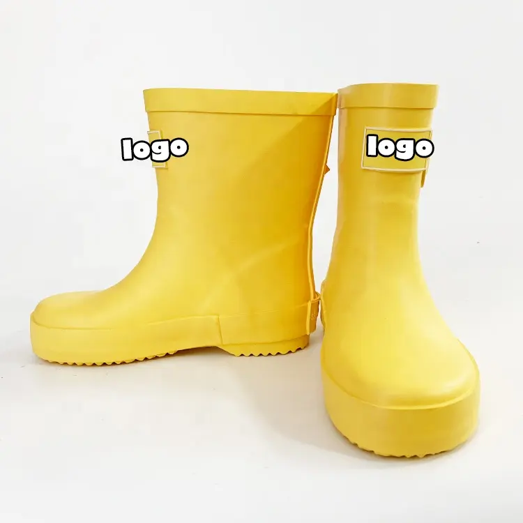 Botas de lluvia antideslizantes con suela blanda para niños, zapatos de diseño personalizado de alta calidad, a prueba de agua, novedad