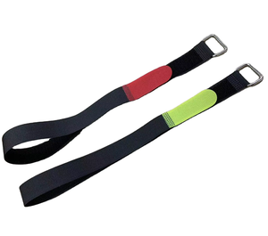 Sujetador de gancho y bucle con logotipo personalizado reutilizable de nailon de longitud ajustable - Product Image 1