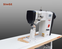 Simge.P6-971BA Máquina de Coser Industrial Automática de Alta Velocidad con Motor Servo Paso a Paso y Cortahilos para