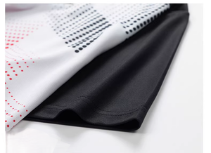 Maillot de badminton imprimé dégradé, haut de badminton respirant, équipement sportif, entraînement de tournoi, badminton quotidien, logo personnalisable - Product Image 6